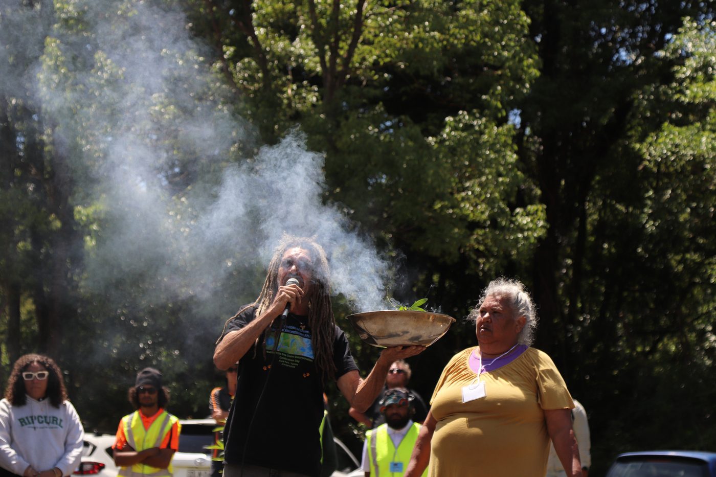Smoking ceremony on Bundjalung Country